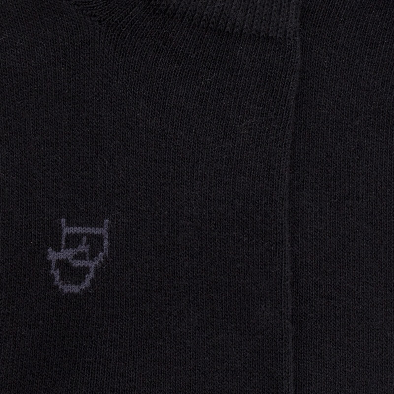 Socquettes femme Eureka en coton égyptien - Noir | Doré Doré