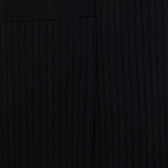 Mi-bas homme luxe à côtes en laine mérinos extra fine - Noir | Doré Doré