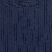 Chaussettes Homme côtelées en pur fil d'Ecosse - Bleu marine | Doré Doré