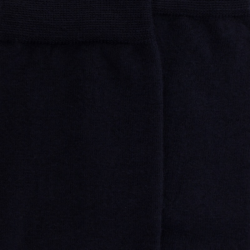 Mi-bas femme Sensation en laine et coton - Bleu marine foncé | Doré Doré