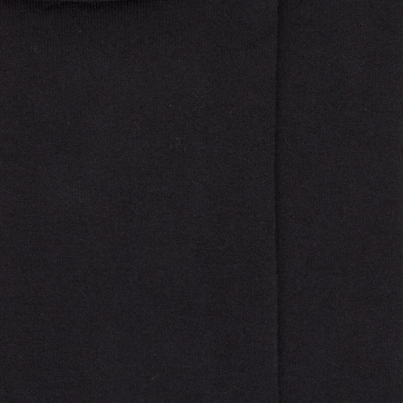 Chaussettes femme en coton doux avec bords roulés  - Noir | Doré Doré