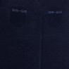 Chaussettes femme invisible en coton et bandes anti-glisse - Bleu marine | Doré Doré