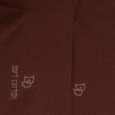 Mi-bas femme en coton doux - Marron | Doré Doré