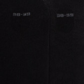 Chaussettes femme invisible en coton et bandes anti-glisse - Noir | Doré Doré