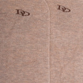 Chaussettes invisibles homme en fil d'écosse et bandes anti-glisse - Beige | Doré Doré