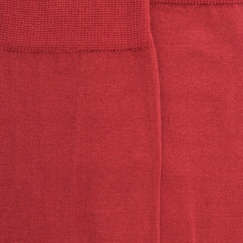 Chaussettes homme fines en fil d'Écosse - Rouge brique | Doré Doré