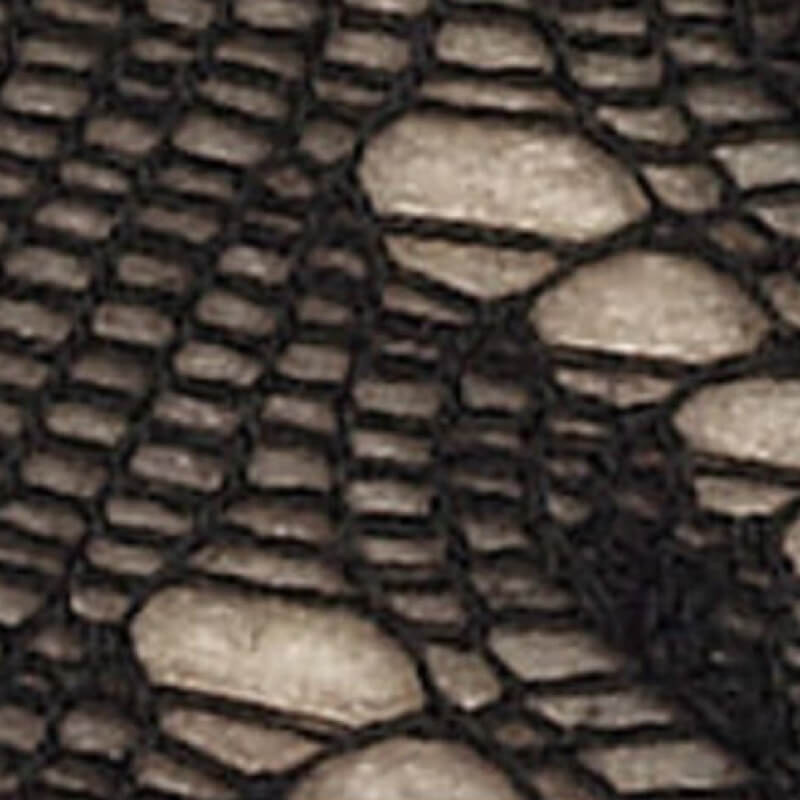 Collants en coton ajouré avec motifs chevron - Noir | Doré Doré