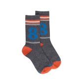 Chaussettes fantaisie en coton Numéro 8 - Gris | Doré Doré