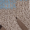Chaussettes courtes pour femmes en viscose avec motifs arabes - Vanille | Doré Doré