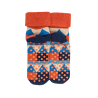 Chaussettes en coton à motifs géométriques pour enfants - Bleu Voilier