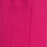 Chaussettes en laine unie côtelée pour femmes - Rose oléandre | Doré Doré