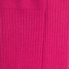 Chaussettes en laine unie côtelée pour femmes - Rose oléandre | Doré Doré