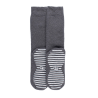 Chaussettes anti-dérapantes homme en coton - Gris oxford