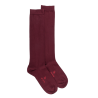 Mi-bas femme en coton égyptien - Aubergine
