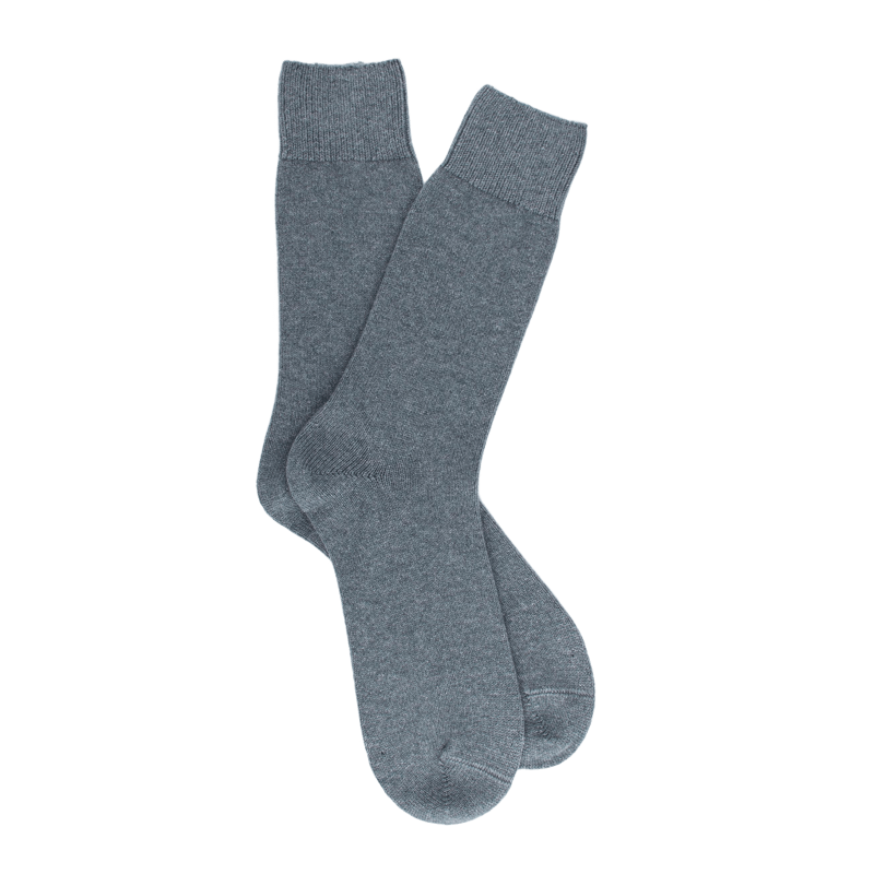 Chaussettes homme en laine et cachemire - Bleu Glacier | Doré Doré