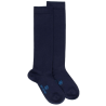 Chaussettes longues Soft Coton pour enfants en coton égyptien - Bleu Matelot