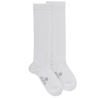 Chaussettes longues fines pour enfants en coton égyptien - Blanc | Doré Doré