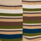Chaussettes homme à rayures en fil d'Écosse - Beige Lin & Écru | Doré Doré