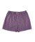 Caleçon homme en coton à motif - Bleu marine & Rouge Ponceau
