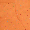 Socquettes femme en fil d'Écosse à pois multicolores - Orange agrume | Doré Doré