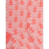 Socquettes pour femmes en fil d'Ecosse avec motifs de fleurs en forme de cœur avec effet scintillant. - Saumon | Doré Doré