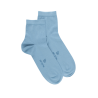 Socquettes Soft coton uni pour hommes - Gris connemara