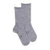 Chaussettes courtes TENCEL™ Lyocell unies pour femmes - Gris Rocheux | Doré Doré