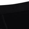 Boxer pour homme en coton stretch uni avec bande élastique siglée - Noir | Doré Doré