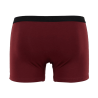 Boxer pour homme en coton stretch uni avec bande élastique siglée - Aubergine | Doré Doré