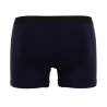 Boxer pour homme en coton stretch uni avec bande élastique siglée - Bleu marine foncé | Doré Doré