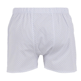 Caleçon homme en coton à motif - Blanc & Bleu Pirogue | Doré Doré