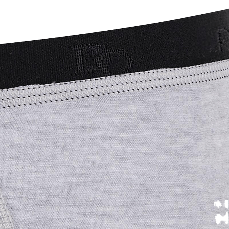 Slip pour homme en coton stretch mélangé uni avec bande élastique siglée - Gris Rocheux | Doré Doré