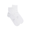 Socquettes Soft coton uni pour hommes - Blanc