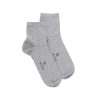 Socquettes Soft coton uni pour hommes - Gris rocheux