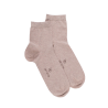 Socquettes Soft coton uni pour hommes - Beige Sahara