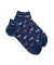 Socquettes homme en coton à motifs éléphants - Bleu Voilier