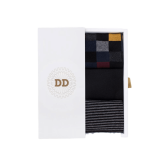 Coffret cadeau 3 paires de chaussettes fantaisie - Noir | Doré Doré