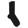 Chaussettes sans bord élastique en coton égyptien - Spécial jambes sensibles - Noir | Doré Doré