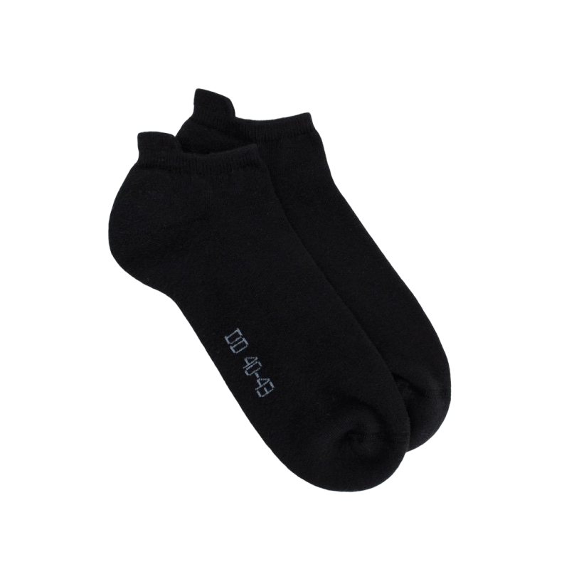 Socquettes sport homme en coton à bouclettes - Noir | Doré Doré