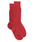 Chaussettes homme Eureka en coton égyptien - Rouge Ponceau