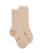 Chaussettes enfant en coton égyptien - Beige Sable