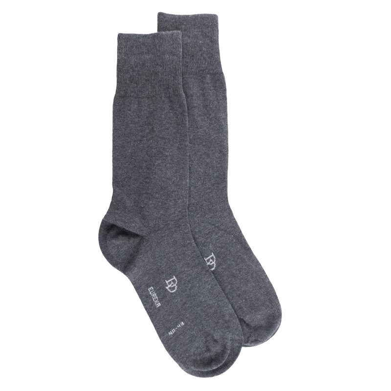 Chaussettes homme en coton égyptien - Gris suie | Doré Doré