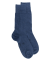 Chaussettes homme Eureka en coton égyptien - Bleu jean foncé
