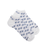 Socquettes homme en coton à motifs soleils tribaux - Blanc | Doré Doré