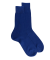 Chaussettes homme à côtes 100% fil d'Écosse - Bleu