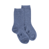 Chaussettes enfant en coton égyptien - Bleu jean clair | Doré Doré