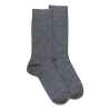 Chaussettes homme en coton à motif fer à cheval - Gris oxford