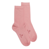 Chaussettes femme fines Soft Coton à bord souple - Rose Praline