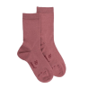 Chaussettes enfant en laine et coton  - Rose Jouy