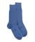 Chaussettes homme en coton égyptien - Bleu saphir